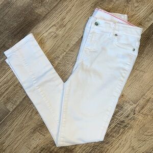 Vineyard Vines Kids White Jeans Size 14 Straight Leg Adjustable Waist